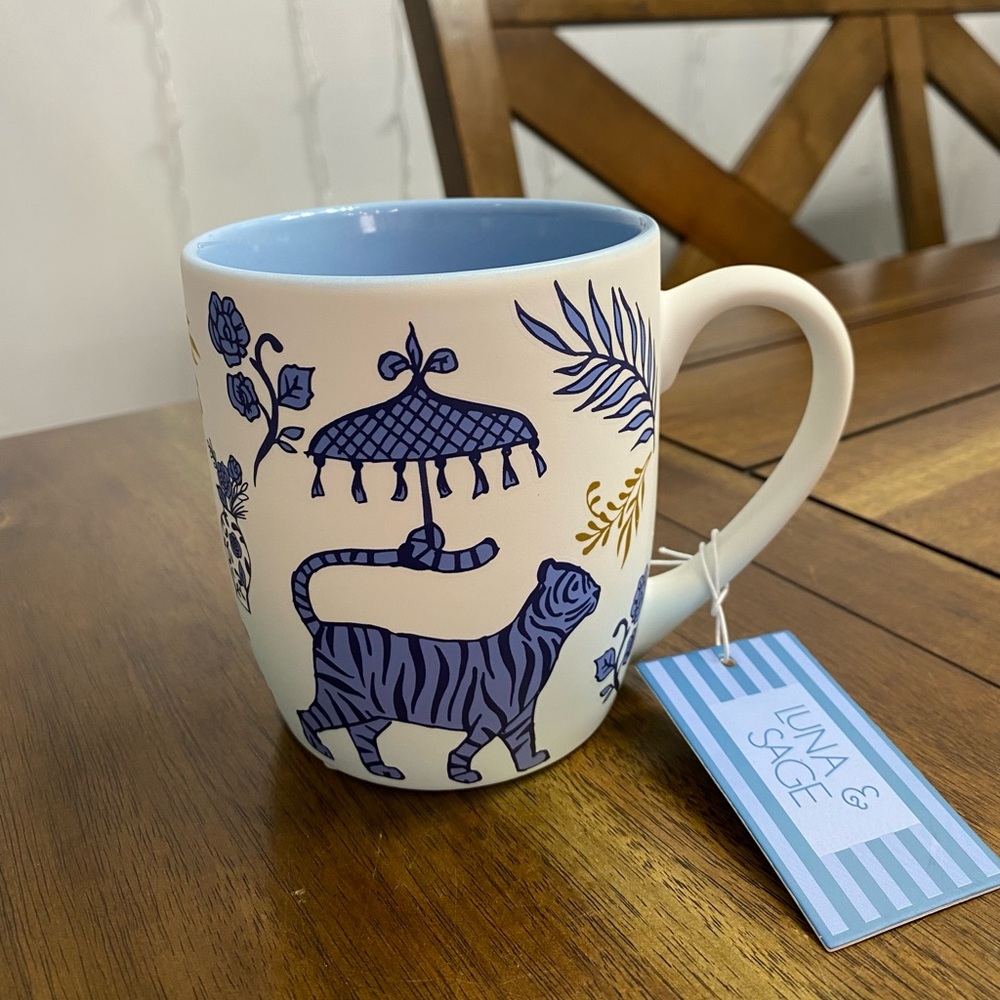 Blue Tiger Mug Soft Touch